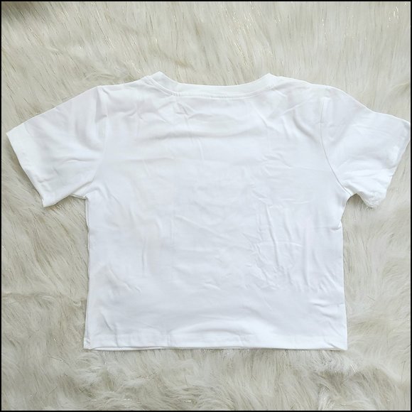 Sassy Cropped Graphic Tee! NWOT - Picture 3 of 4